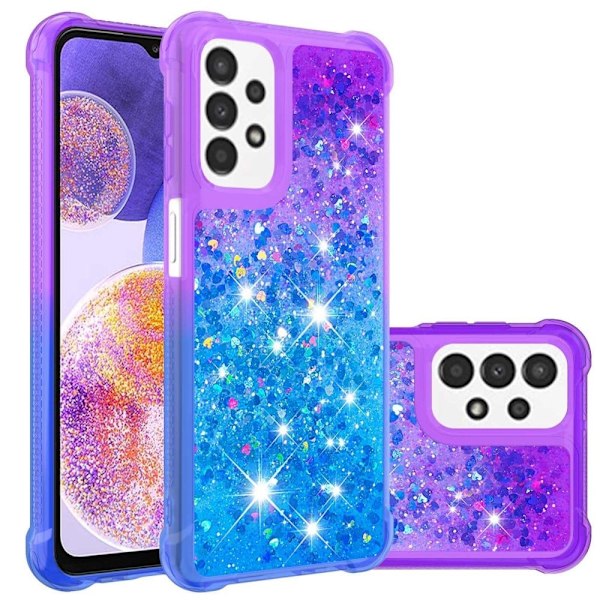 Princess Samsung Galaxy A23 deksel - Lilla / Blå Multicolor