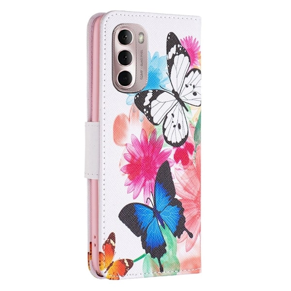 Wonderland Motorola Moto G Stylus 5G (2022) flip etui - To Sommerfugle Multicolor