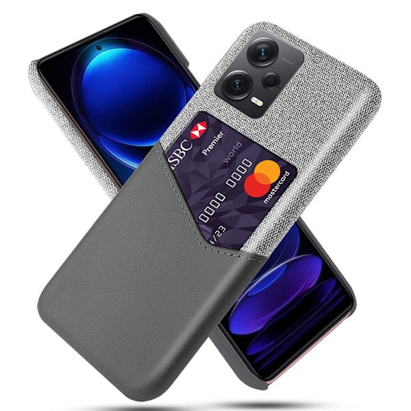 Bofink Xiaomi Redmi Note 12 Pro Plus Card Suojakuori - Harmaa Silver grey