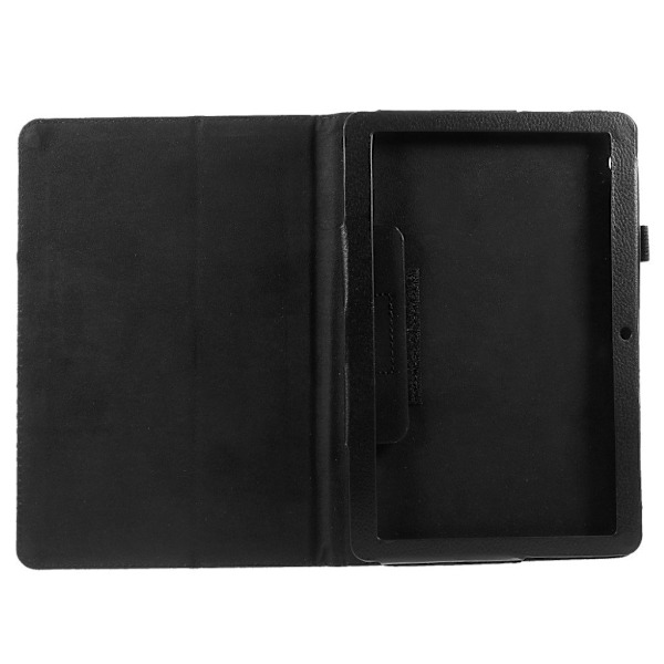Huawei MediaPad T3 10 Enfärgat läder fodral - Svart Svart
