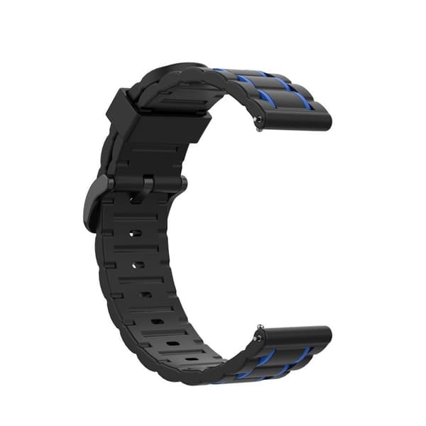 Fitbit Versa / 2 / Lite bølget silikonklokkebånd - Mørkeblå Blue