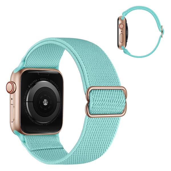 Apple Watch Series 6 / 5 44mm nylon urrem - Lysegrøn Green