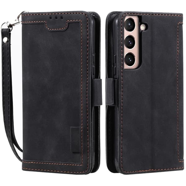 Surburbian Samsung Galaxy S22 Flippetui - Svart Black