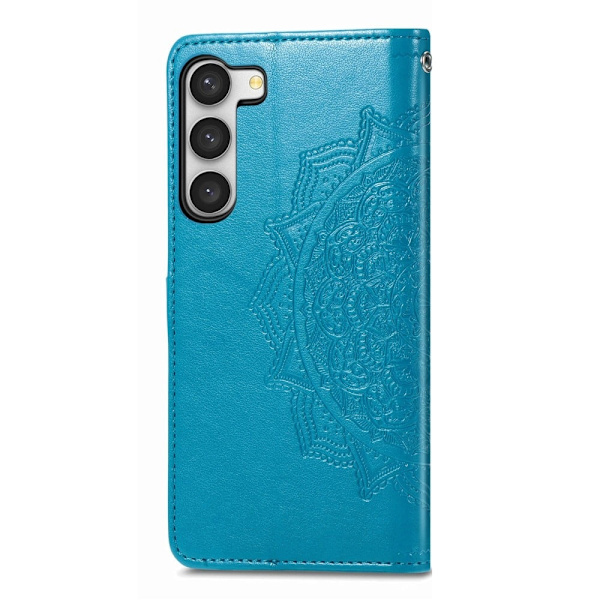 Mandala Samsung Galaxy S23 Plus Flip Etui - Blå Blue