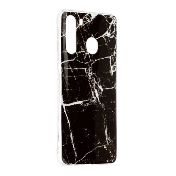 Marble Samsung Galaxy A21 veske - Black Marble Black