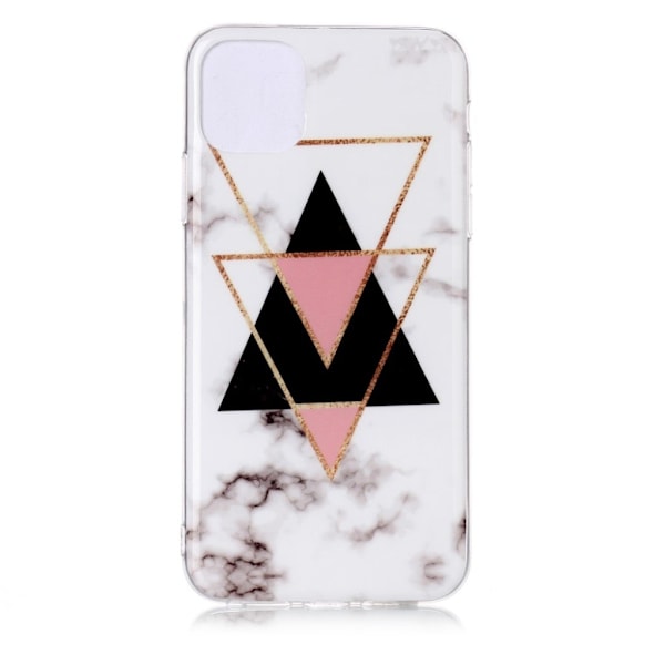 Marmormotiv iPhone 11 Pro Max skal - Marmor Med Triangelform multifärg