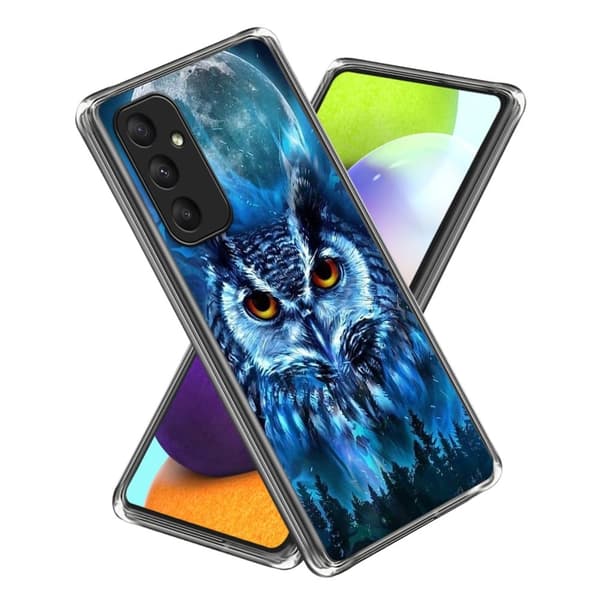 Fantasy Samsung Galaxy A35 skal - Skogsuggla Blå