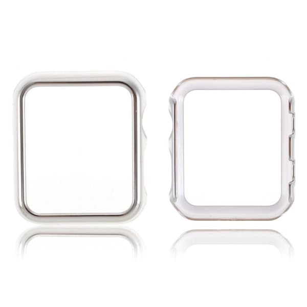 Apple Watch Series 3/2/1 42mm stilfuld ramme - Sølv / Hvid Silver grey
