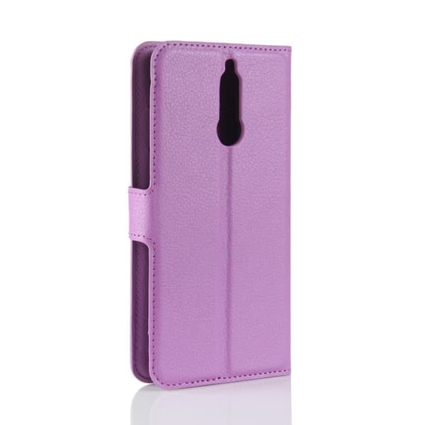 Huawei Mate 10 Lite Etui laget av kunstlær og silikon - Lilla Purple