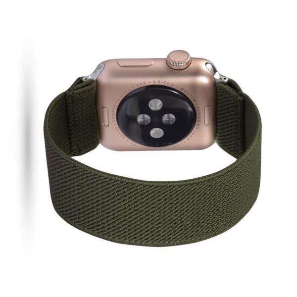 Apple Watch Series 6 / 5 44mm simple nylon watch band - Army Green Grön