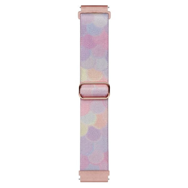 Ocean Blue Patterned Nylon Watch Band for Coros Pace 2 / Apex 42mm - 20Mm Pink
