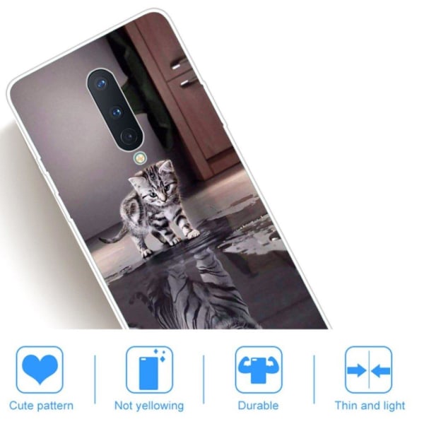 Deco OnePlus 8 skal - Katt Och Tiger Reflektion multifärg