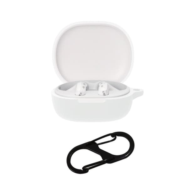 Xiaomi Redmi Buds 4 Youth Edition silikondeksel med spenne - Hvit White