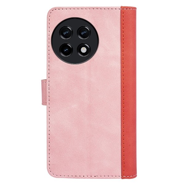 Tvåfärgat OnePlus 11R / OnePlus Ace 2 fodral i läder - Rosa Rosa