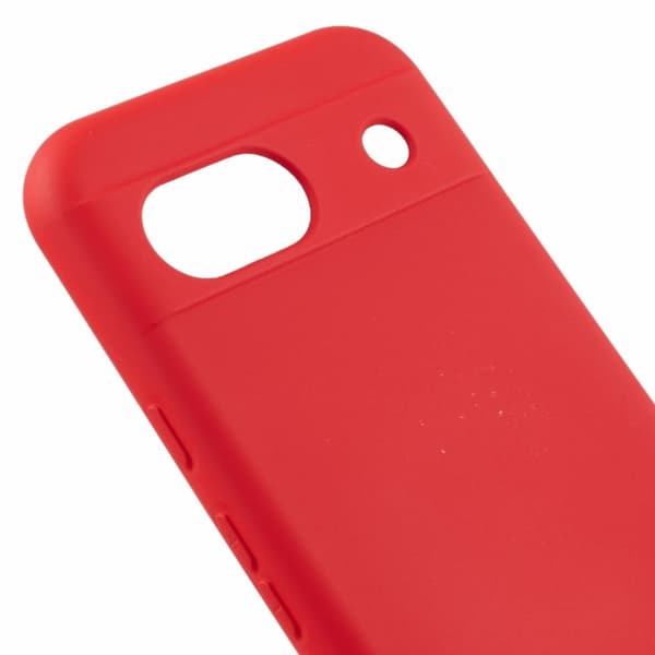 Google Pixel 8a Etui Arc Edge 2.0mm Silky Soft Touch Fleksibelt telefon cover - Rød Red