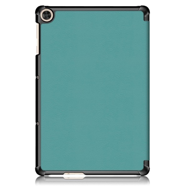 Tri-fold læderstativ-etui til Huawei MatePad T10 - Mørkegrøn Green