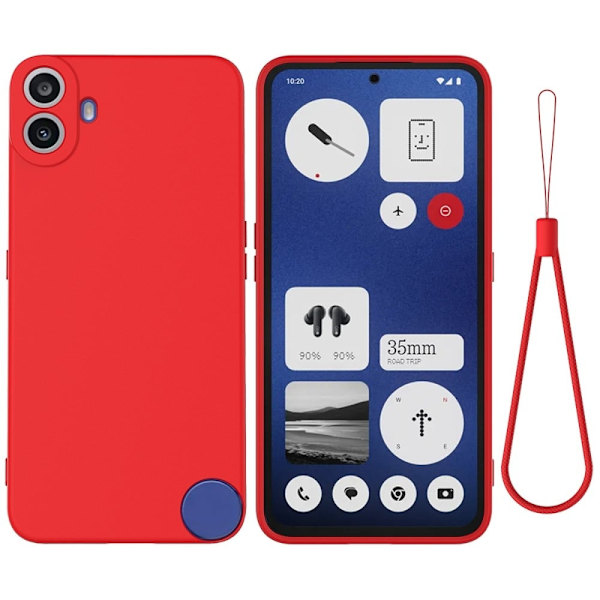 Matte Liquid Nothing CMF Phone 1 silikone cover - Rød Red