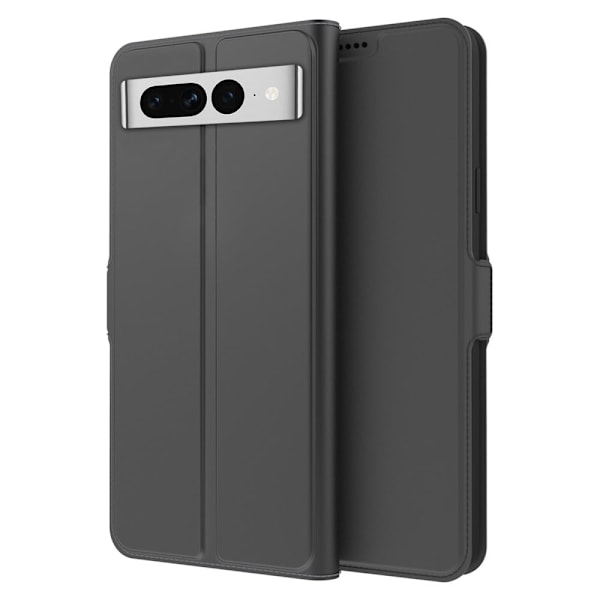 Sileä ja ohut premium-PU-nahkakotelo Google Pixel 7 Pro - Musta Black