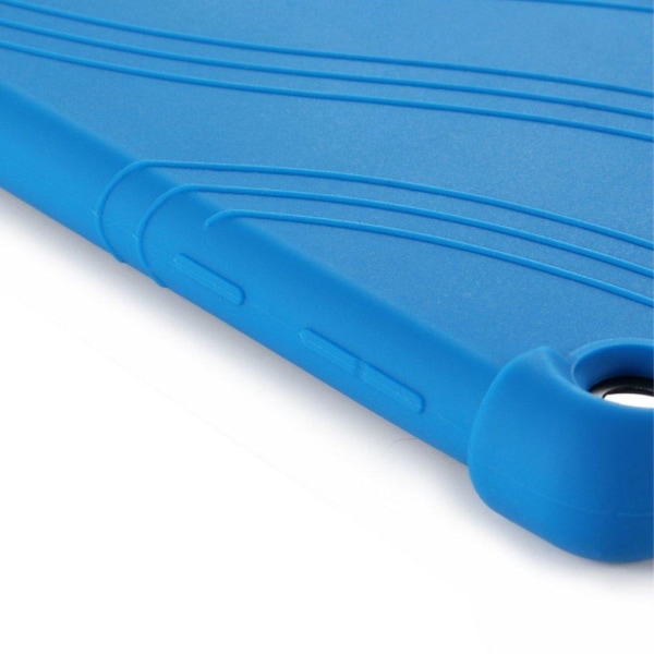Silikone slide-out kickstand design etui til Lenovo Tab M10 FHD Blue