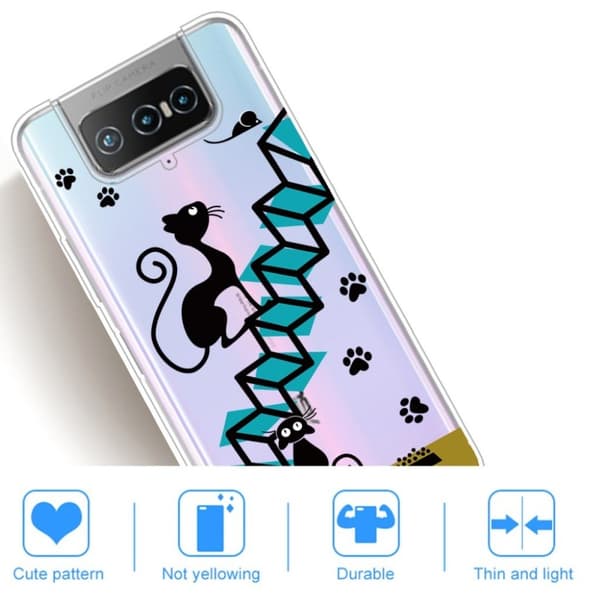 Deco Asus Zenfone 7 Pro skal - Trappa Svart