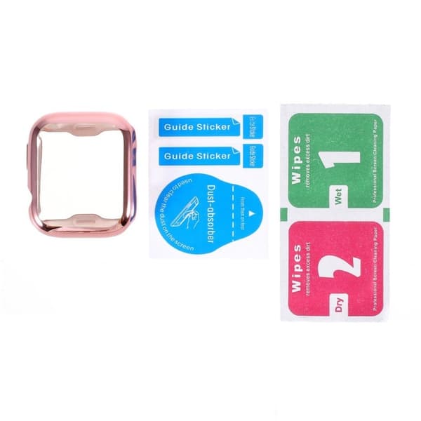 Apple Watch Series 5 / 4 44mm galvanointi pyöreä reunakehys - Ruusukulta Pink
