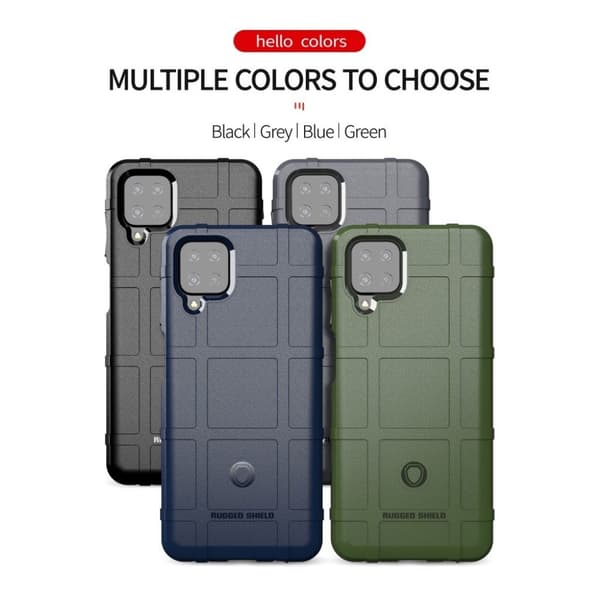 Rugged Shield Etui Samsung Galaxy A12 5G - Grønn Green