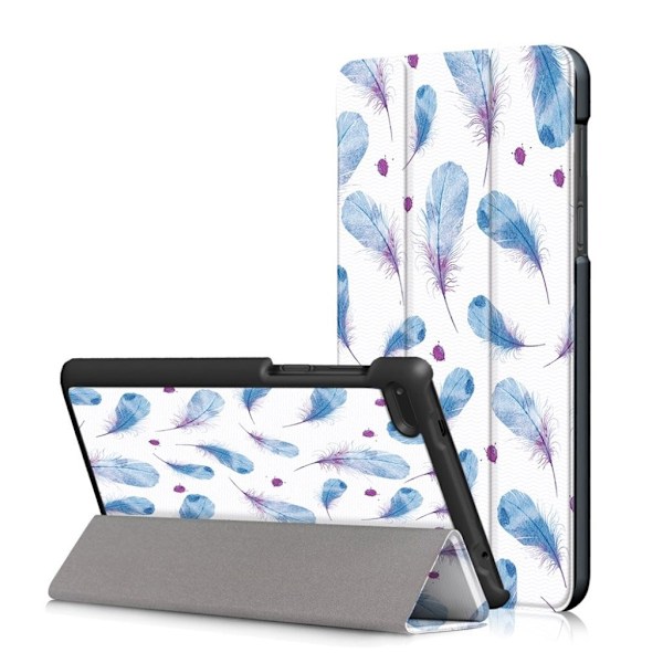 Lenovo Tab 7 Essential Vikbart fodral med unikt motiv - Fjädrar multifärg