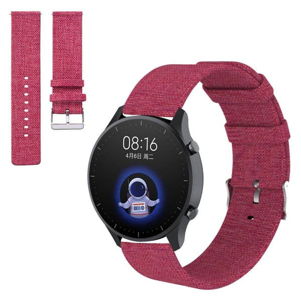 Xiaomi Watch Color nylon klockarmband - röd Röd