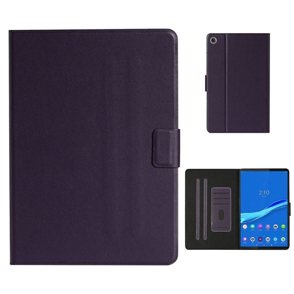 Lenovo Tab M10 FHD Plus simple themed leather case - Purple Purple