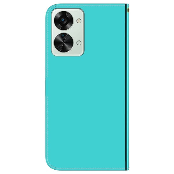Mirror OnePlus Nord 2T flip-etui - Cyan Green