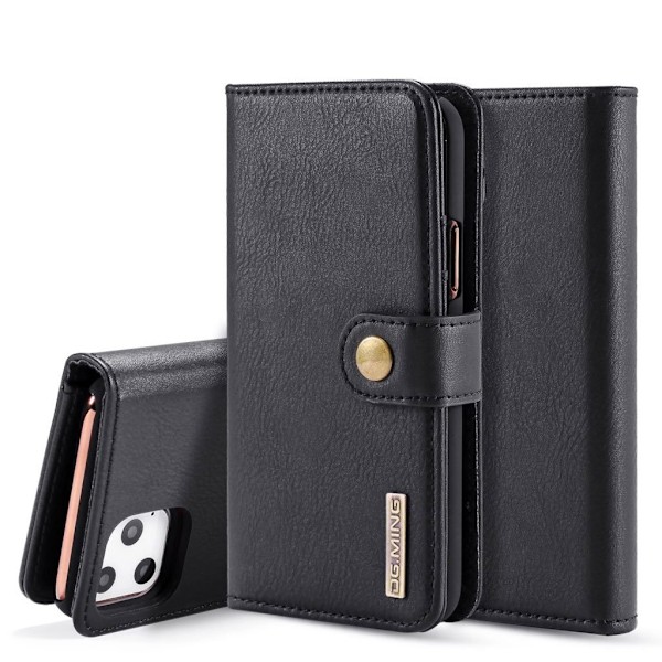 DG.MING iPhone 11 Pro 2-in-1 Wallet Etui - Svart Black