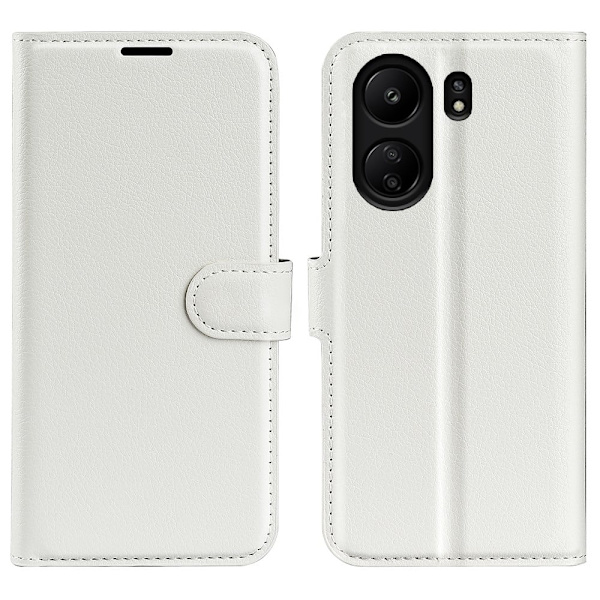 Classic Xiaomi Redmi 13C / Xiaomi Poco C65 flip etui - Hvit White