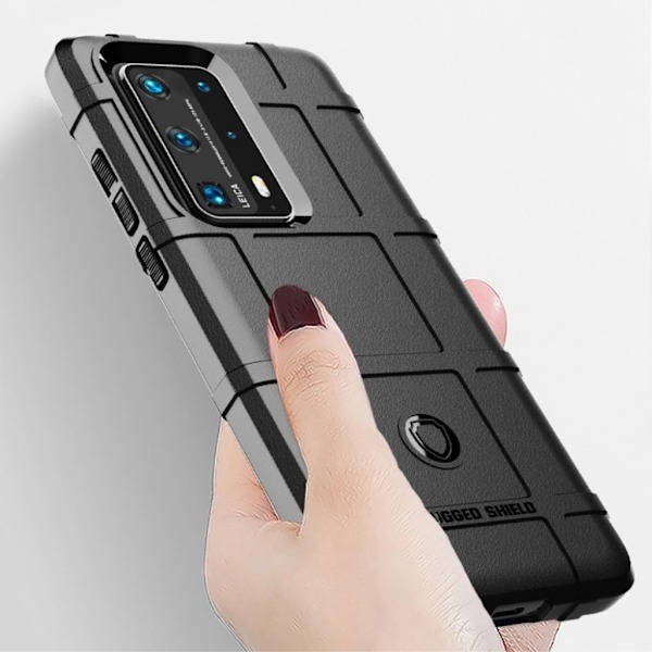 Rugged Shield Cover - Huawei P40 Pro Plus - Sort Black