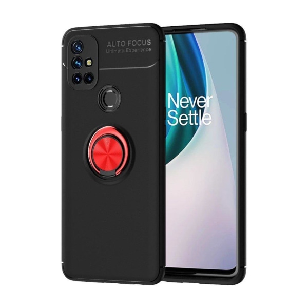 Ringo etui - OnePlus Nord N10 5G - sort / rød Red