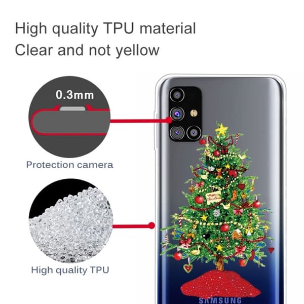 Juletaske til Samsung Galaxy M31s - Træ Green