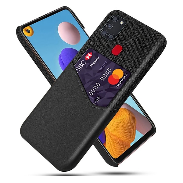 Bofink Samsung Galaxy A21s Card Cover - Sort Black