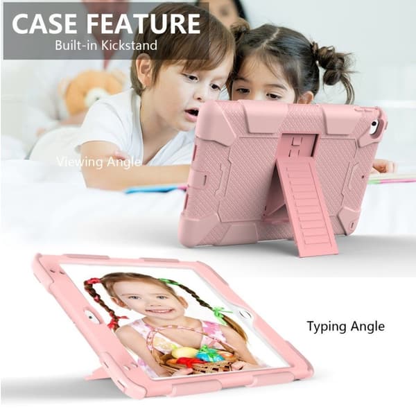 iPad Mini (2019) tofarvet hybrid etui - Rødguld Pink