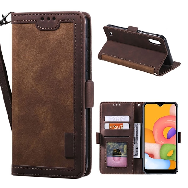 Suburbian läder Samsung Galaxy A01 fodral - Brun Brun