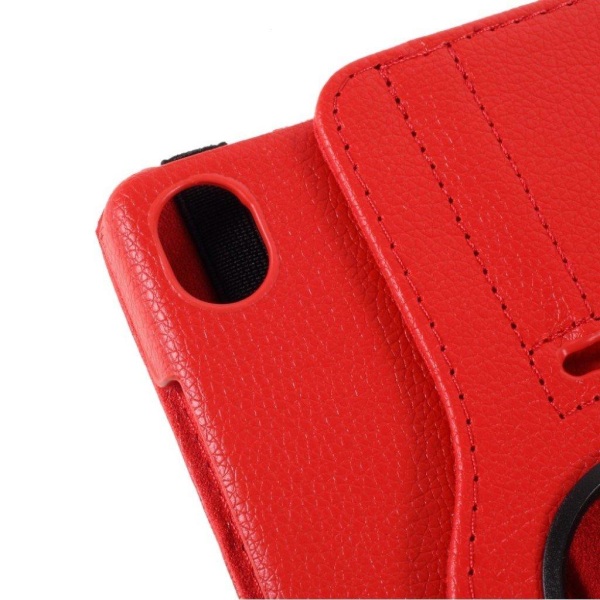 Lenovo Tab M8 360 roterbart læder Etui - Rød Red