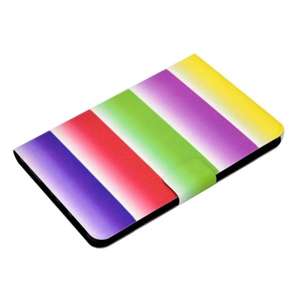 Amazon Fire 7 (2022) cool pattern leather case - Rainbow multifärg