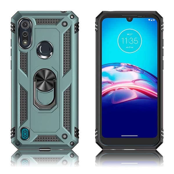 Bofink Combat Motorola Moto E6s (2020) kotelot - Tummanvihreä Green