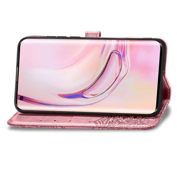 Mandala läder Xiaomi Mi 10 fodral - Rosa Rosa