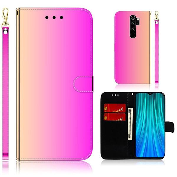 Mirror Xiaomi Redmi Note 8 Pro flip-etui - Rosa Pink