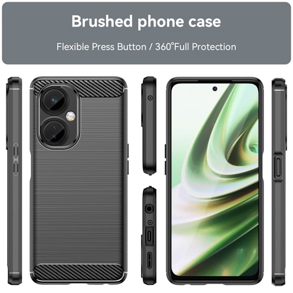 Carbon Flex OnePlus Nord CE 3 skal - Svart Svart