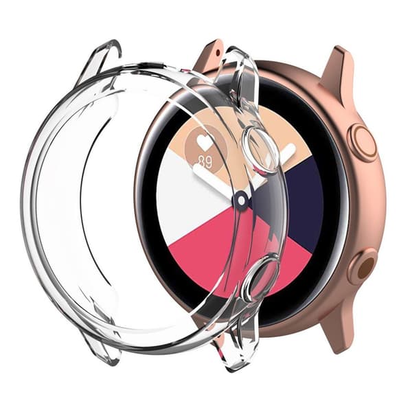 Samsung Galaxy Watch Active suojakotelo - Läpinäkyvä Transparent