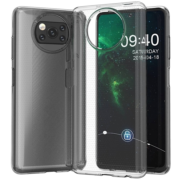 Ultrasmalt transparent fodral för Xiaomi Poco X3 / X3 NFC / X3 Pro Transparent