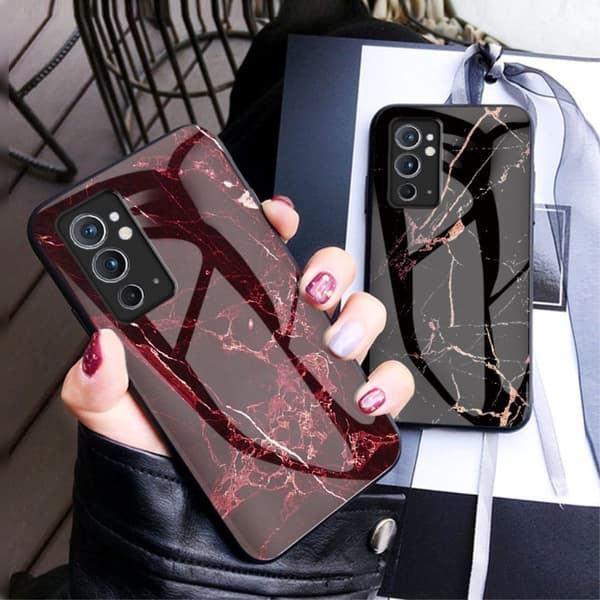 Fantasy Marble OnePlus 9RT 5G Deksel - Hvit Klinkekule White
