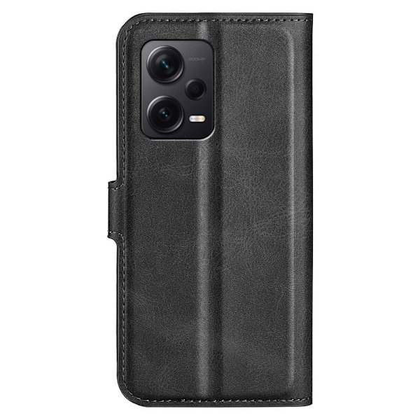 Læderetui med Pung til Xiaomi Redmi Note 12 Pro Plus - Sort Black