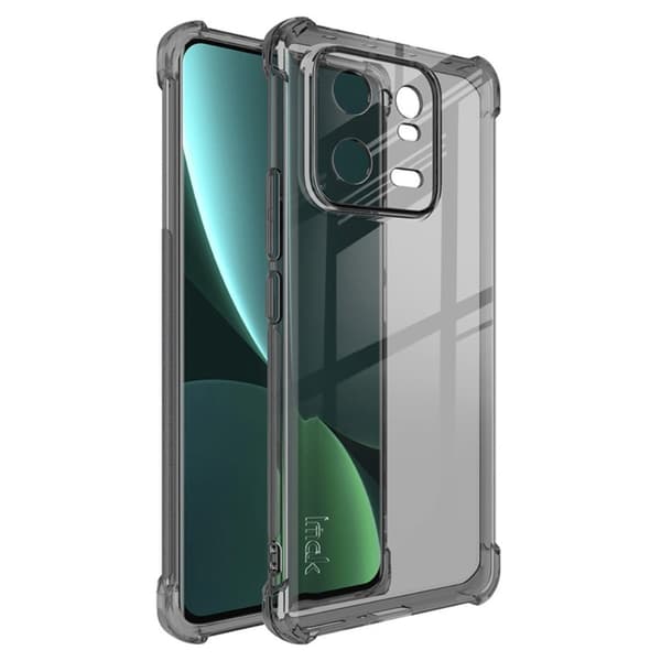 IMAK Airbag Cover til Xiaomi 13 Pro - Gennemsigtig Sort Black