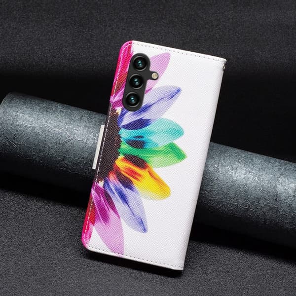 Wonderland Samsung Galaxy A16 flip kuoret - Auringonkukka Multicolor